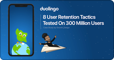 Duolingo's User Retention: 8Â Tactics Tested On 300Â MillionÂ Users Case Study Tile